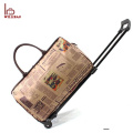 Waterproof Polyester Vintage Trolley Travel Duffle Bag